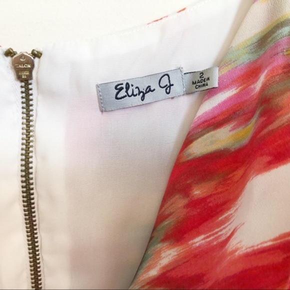 Anthropologie Sleeveless Fit Flare Abstract Dress - Picture 4 of 4